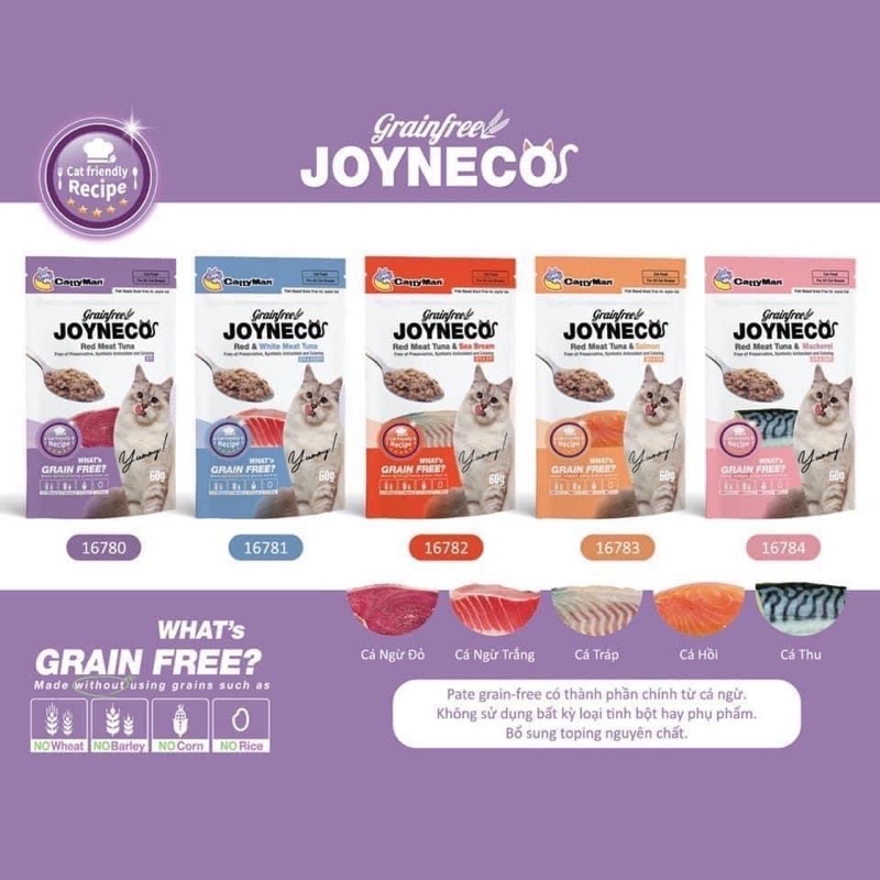 Pate Joyneco cho mèo gói 60g