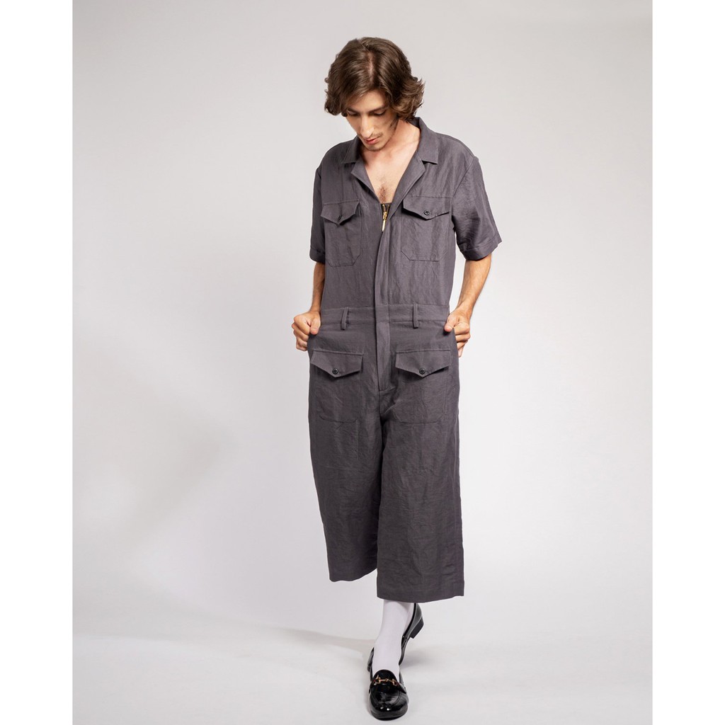 [Mã LT200 giảm 200K đơn 699K] Jumpsuit Yvette Libby N'guyen Paris, Wright Flyer, Nam, Màu Xám