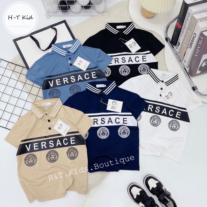 (jean baby) Áo polo cộc tay cho bé trai vải xuất dư mềm mát(17-28kg)