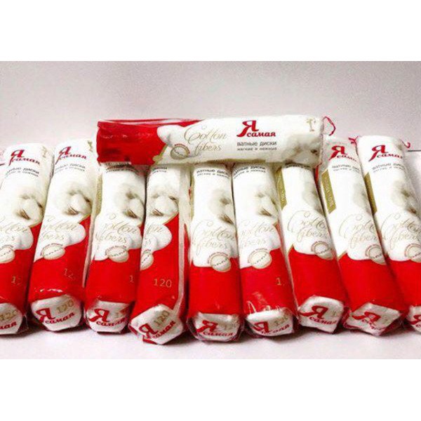 Bông Tẩy Trang Nga Hiệu Tôi Là Nhất 100% Cotton Gói 120 Miếng