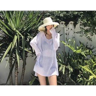 [ÁO CHOÀNG ĐI BIỂN ÁO LƯỚI BIKINI] Áo lưới đi biển sành điệu