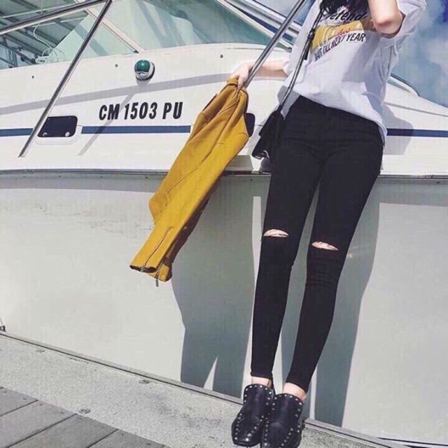 Nhập WAFS1921 giảm 15% tối đa 30k đơn 99k_ Quần jeans rách gối ASOS
