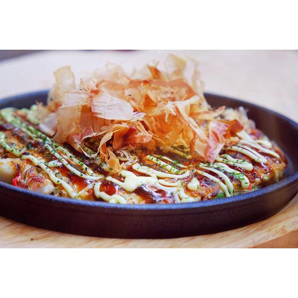 Combo 4 món làm bánh bạch tuộc, bánh Takoyaki, bánh xèo Okonomiyaki Nhật Bản