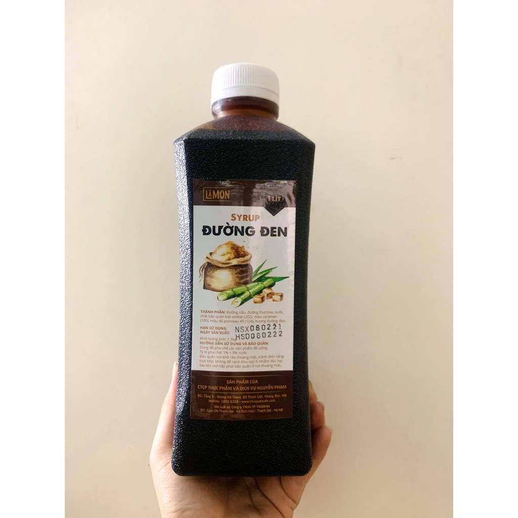 Syrup Đường Đen LAMON  chai nhựa 1L