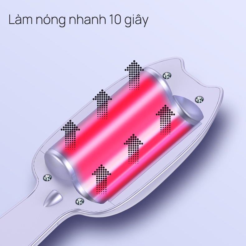 Máy uốn tóc gợn sóng 2 trục hình dạng dễ thương máy làm tóc xoăn mini bấm dập tóc gợn sóng nước tạo kiểu hàn quốcMR2