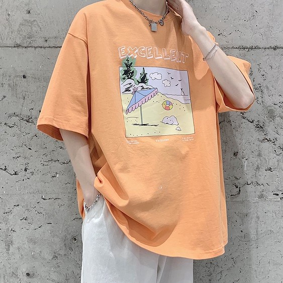 Áo Thun Cotton Tay Ngắn Dáng Rộng Thiết Kế Mới 2021 Thời Trang Mùa Hè Theo Phong Cách Nhật Hàn Cho Nữ