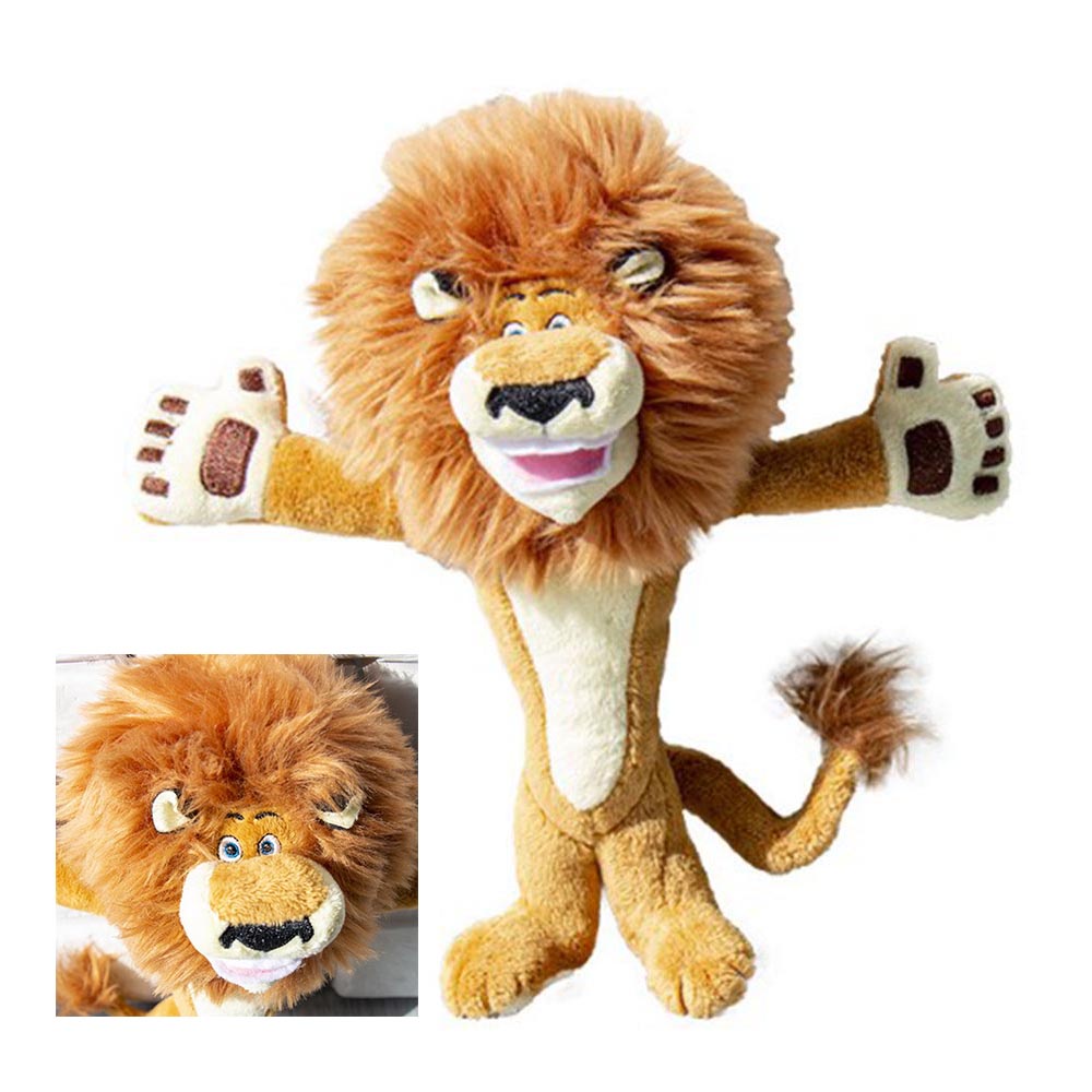25cm Cartoon Plush Doll Toys Madagascar Lion Stuffed Doll Sofa Cushion Car Ornament Pendant