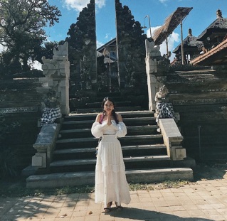 Chân váy tầng boho