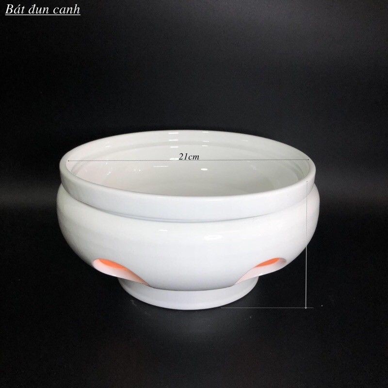 Bát hâm nóng thức ăn.Hàng sứ Bát Tràng, ĐK14cm, 19cm, 21cm, 24cm