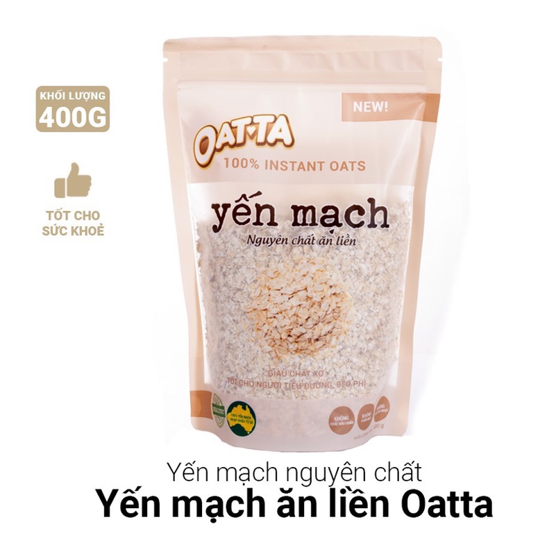 Yến mạch nguyên chất ăn liền Oata gói 400g