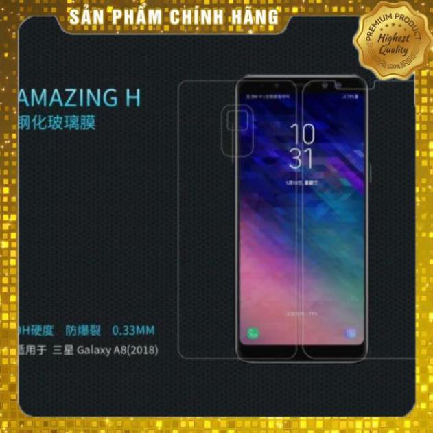 Kính cường lực Galaxy A8 2018  hiệu Nillkin 9H