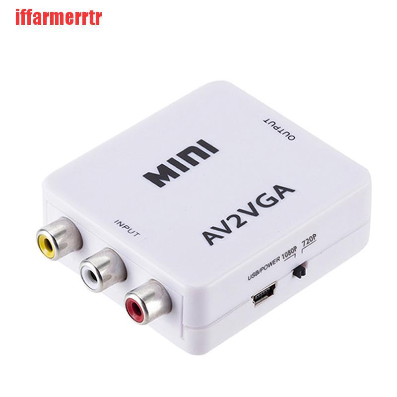 Bộ Chuyển Đổi Video Av Rca Sang Vga Hd 1080p Chất Lượng Cao