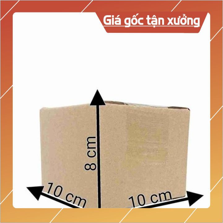 Combo 200 thùng carton 10x10x8 đóng hàng,thùng giấy cod gói hàng, hộp bìa carton đóng hàng giá rẻ