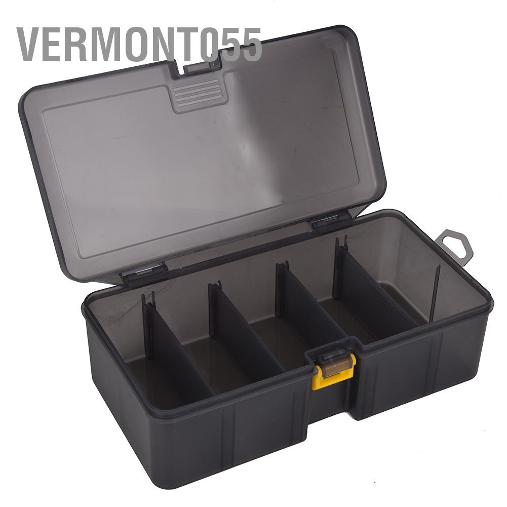 Có thể bán buôn Hộp câu cá bằng nhựa hai lớp để đựng phụ kiện dụng cụ làm mồi Vermont055 Hàng giao ngay