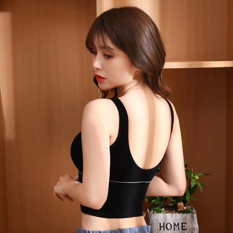 Áo bra tập gym, áo tập thể thao, yoga mềm mịn, dáng croptop 2 dây thun ôm body co giãn thoải mái_ Siberi