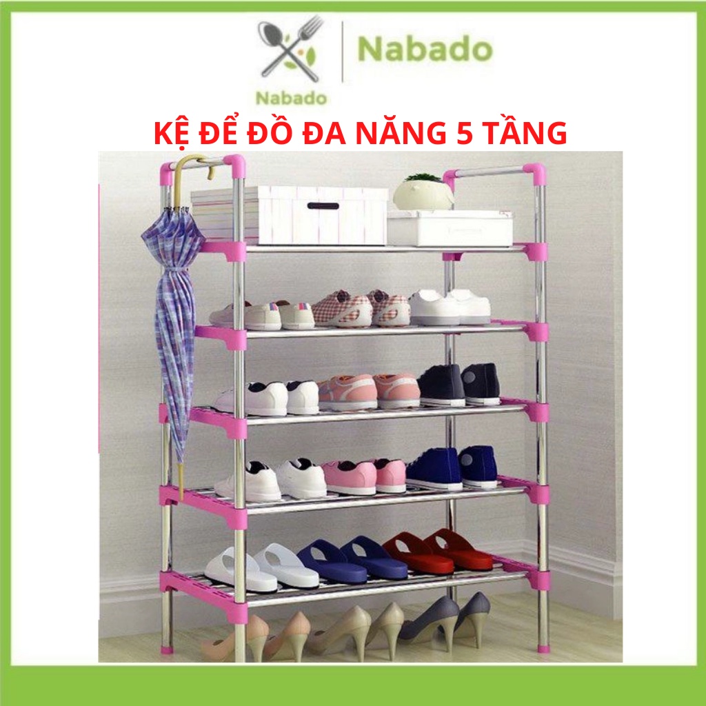 Kệ để giày dép inox 5 tầng đa năng cao cấp