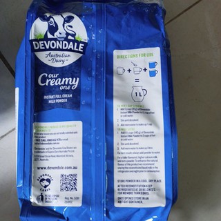 Sữa Bột Devondale nguyên kem 1Kg