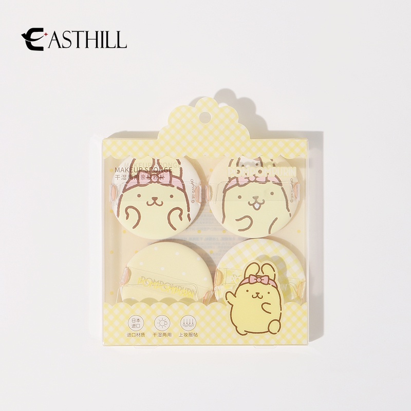 Set 4 Mút Trang Điểm Họa Tiết Hoạt Hình My Melody Cinnamoroll Pochacco Đáng Yêu