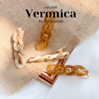 Kẹp tóc mái vân đá Hàn Quốc veronica nhiều kiểu