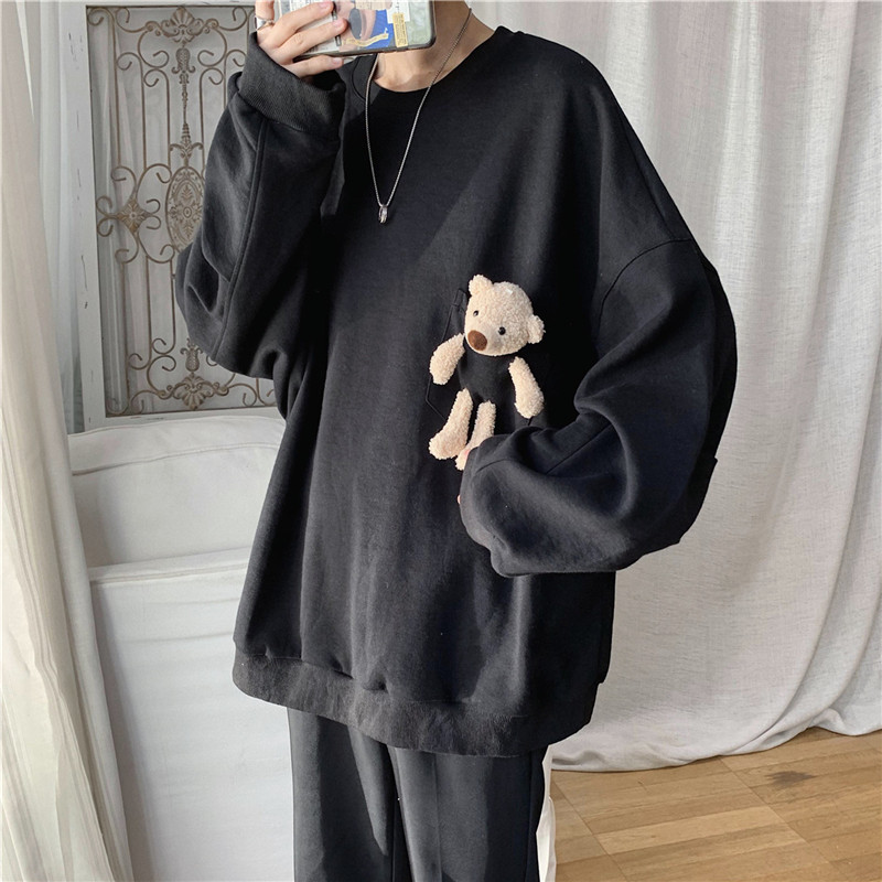 Áo Thun Nam Dài Tay Cổ Tròn Thời Trang Hàn Quốc