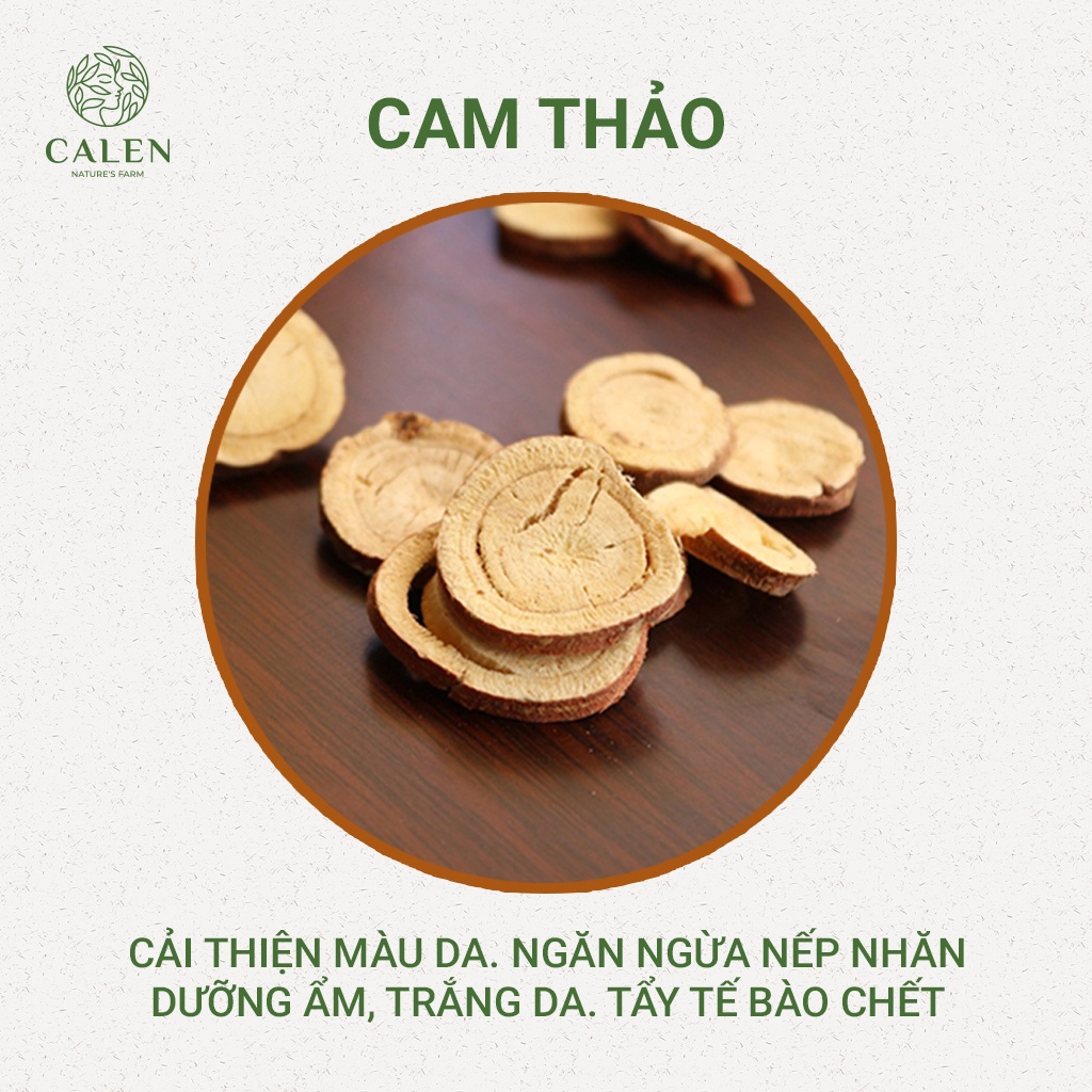 Bột cam thảo đắp mặt nguyên chất trắng da Calen  Calen Herb Powder