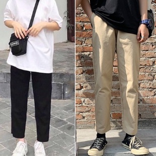 Quần Baggy Nam Vải Kaki Cotton Mềm Sau Khi Giặt, Quần Kaki Baggy Nam Vicenzo Cạp Thun Ống Đứng Đường May Cẩn Thận