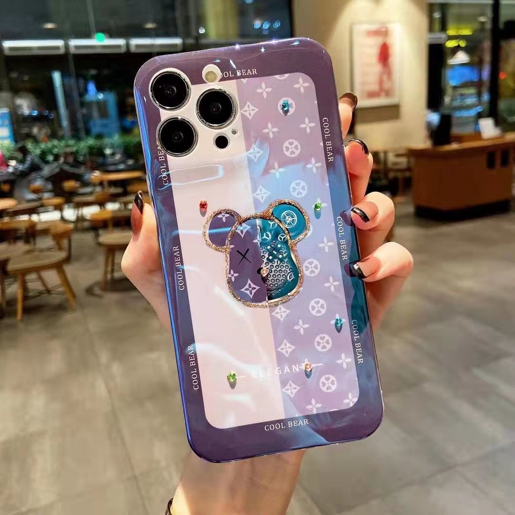 Ốp Điện Thoại Mềm Họa Tiết Gấu Dễ Thương Cho IPhone 11 11 Pro Max 12 12ProMax 7 8 PlusXXs Xr XsMax1313Pr 13promax