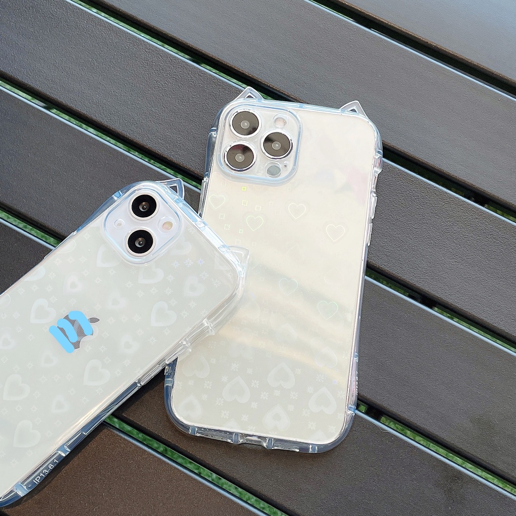 Ốp Lưng Chống Sốc Hình Tai Mèo Cho iPhone 14Promax 14Pro 14 13Promax 13Pro 13 12Promax 12 11Promax 11 XS 8 7P 8P