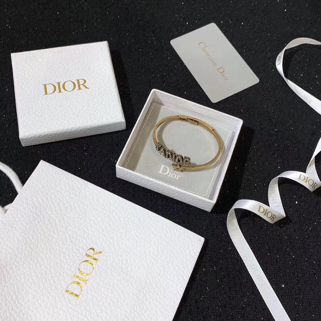 Vòng đeo tay bằng đồng thau in chữ JADior thời trang cổ điển đơn giản