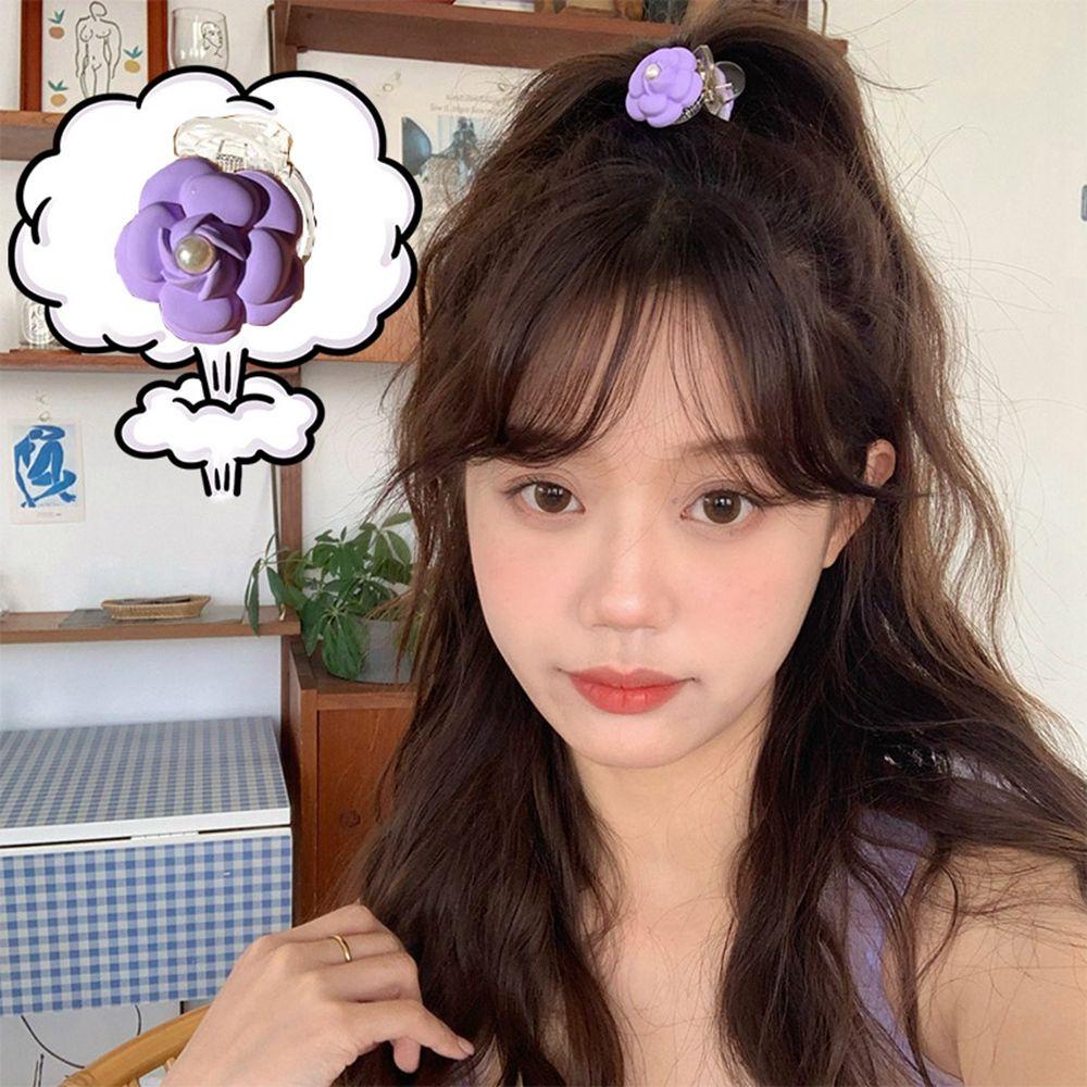 Kẹp Tóc Hoa Trà Màu Kẹo Ngọt Phong Cách Hàn Quốc Đơn Giản Cho Bé Gái