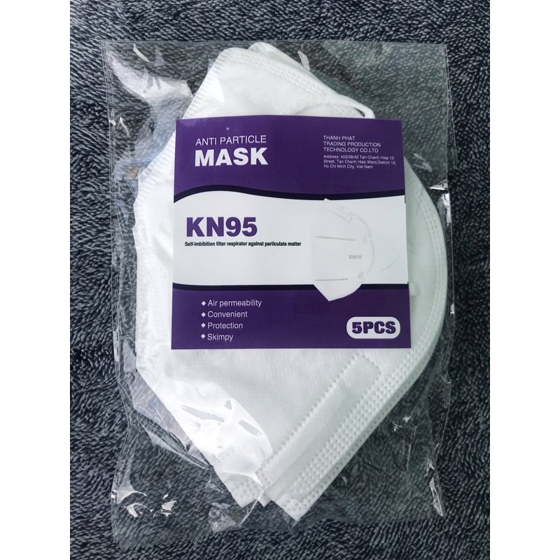 Khẩu trang KN95 xuất Nhật (bịch 5 cái) | BigBuy360 - bigbuy360.vn
