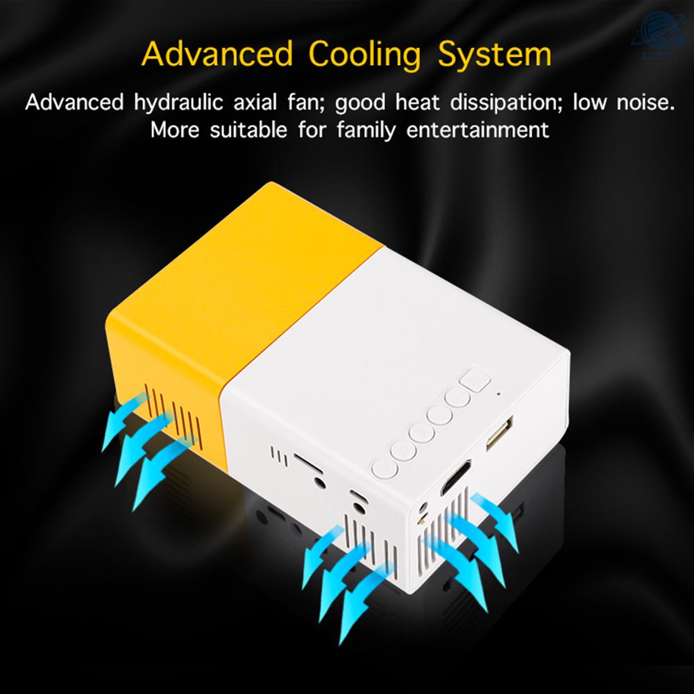 Máy Chiếu Led Mini 720p / 1080p Hỗ Trợ Hd / Av / Usb / 3.5mm Tiện Dụng
