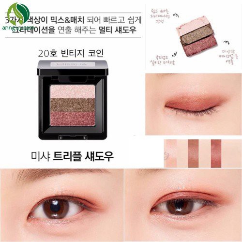 {Chính Hãng} Phấn mắt 3 màu Missha The Style Triple Perfection Shadow