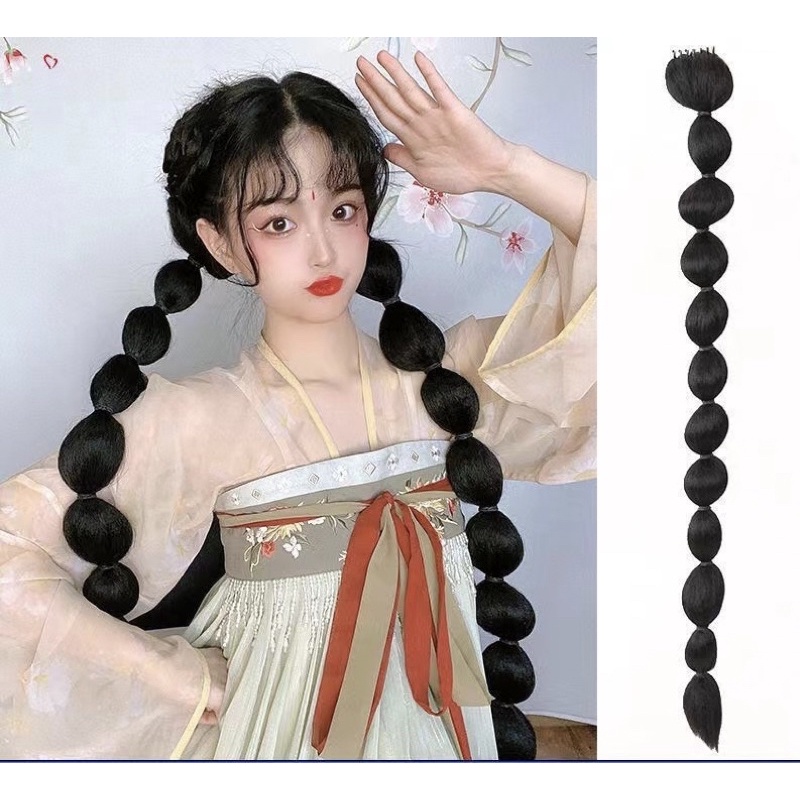 Kẹp tóc cổ trang dải tóc kẹp 2 bên miêu cương