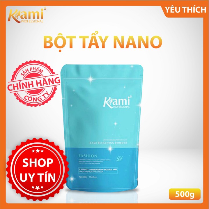 [CHỐNG XÓT] Bột tẩy tóc siêu mạnh nano kami - tẩy 1 lần lên nền 8,9 (tặng kèm oxy)