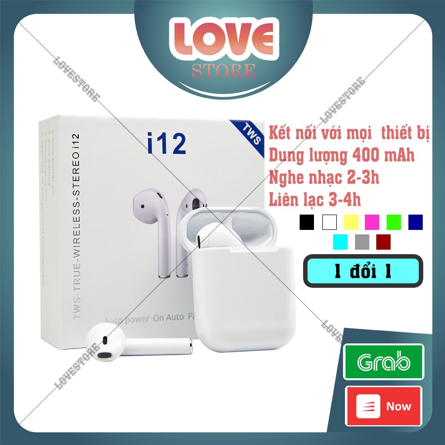 Tai Nghe Bluetooth Airpods i12 Pro TWS Inpods - Cảm Biến Vân Tay Giá Rẻ Love.Case | BigBuy360 - bigbuy360.vn