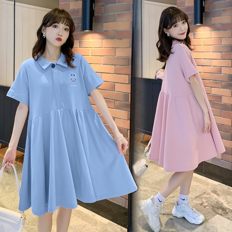 Đầm Bầu Dáng Rộng Cỡ Lớn Thời Trang Mùa Hè Mới (Mở Cho Con Bú) Y7DX