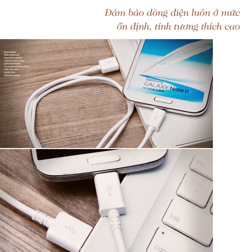 Cáp sạc nhanh chân Micro, Dây sạc nhanh cho các dòng máy Samsung, OPPO, Vivo, Vsmart, Huawei, Xiaomi, Nokia...