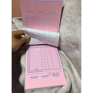 Hóa đơn bán lẻ 2 liên 149 tờ trắng 149 tờ hồng