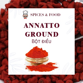 Annatto Powder - bột Điều Màu tự nhiên nguyên chất màu gạch tôm