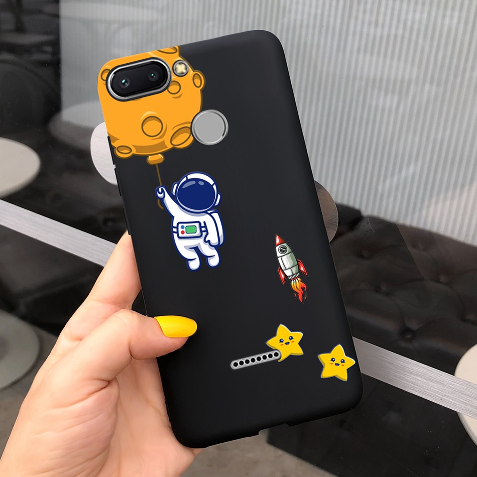 Ốp Điện Thoại TPU Silicone Mềm In Hình Phi Hành Gia Cho Xiaomi Redmi 6 / Redmi 6A / Redmi 6 Pro Redmi6