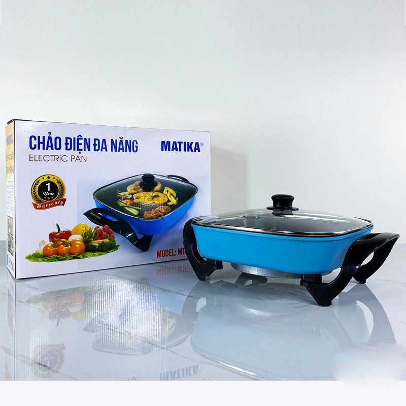 [Mã BMBAU50 giảm 10% đơn 99k] [Mã ELHADEV giảm 4% đơn 300K] Chảo Điện Đa Năng MATIKA MTK-9015