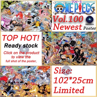 Poster phim hoạt hình One Piece 102*25cm