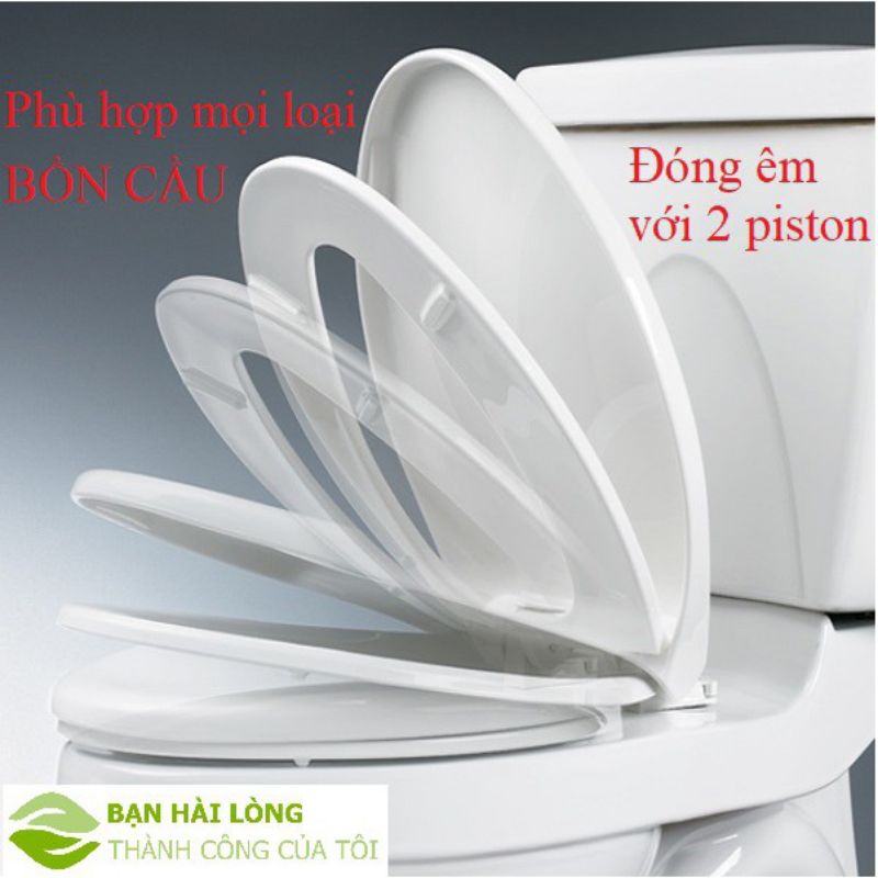 Nắp bồn cầu 1 khối rơi êm . Phù hợp các loại bồn cầu Thái lan, Inax, ToTo, Caesear, HC, Minh long, Korest,kasani