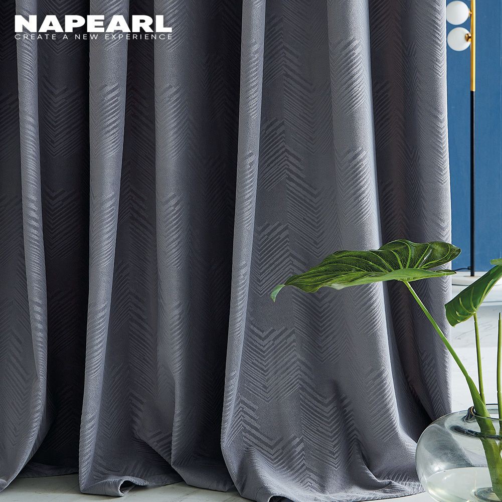 1 Rèm Cửa Napearl Họa Tiết Kẻ Sọc Đơn Giản Chất Lượng Cao