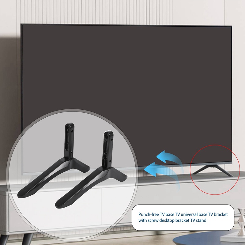 Giá Đỡ TV Không Cần Khoan Kèm Ốc Vít Để Bàn Tiện Dụng