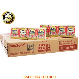 SỮA DINH DƯỠNG NUTIFOOD GROW PLUS ĐỎ 110ML THÙNG 48 HỘP