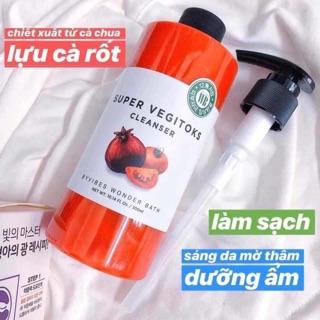 Sữa rửa mặt rau củ quả thải độcd