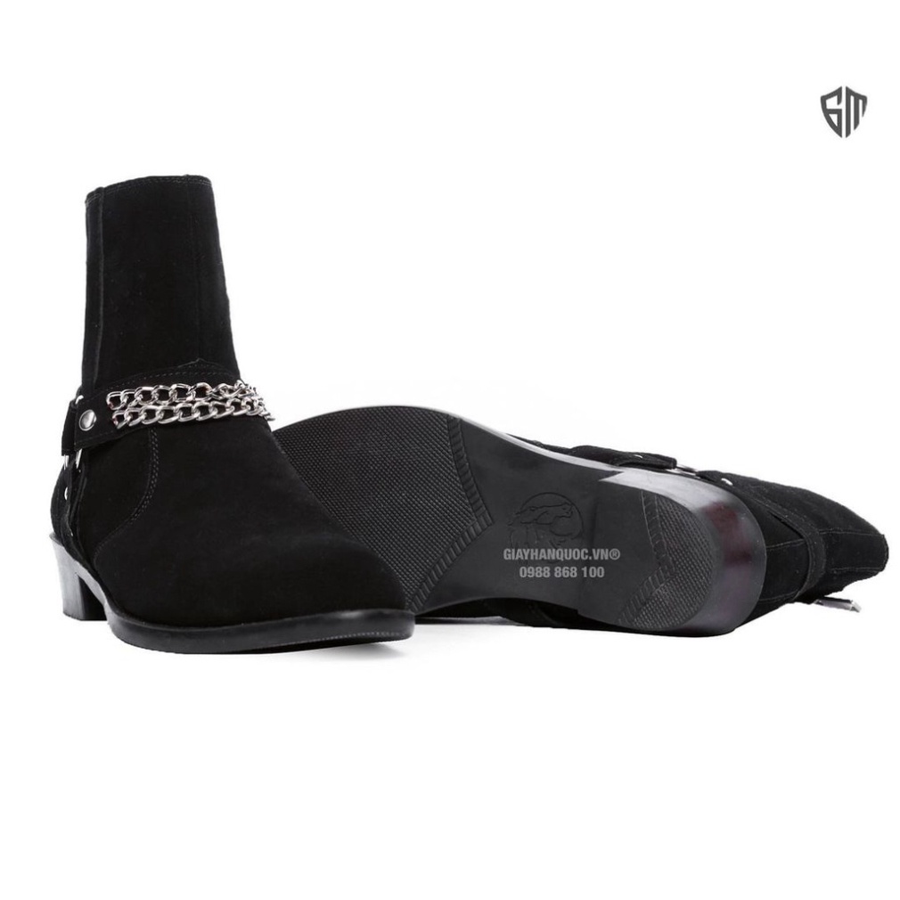 Harness Boots thời trang nam chất liệu da bò nguyên tấm | BigBuy360 - bigbuy360.vn