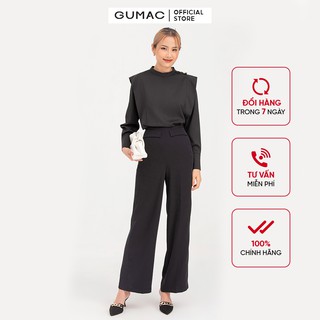 Quần tây nữ ống rộng nắp túi GUMAC QB703